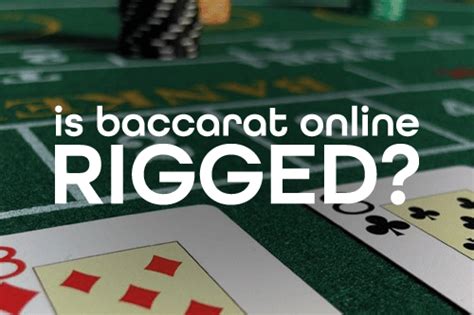 Rigged : r/baccarat .